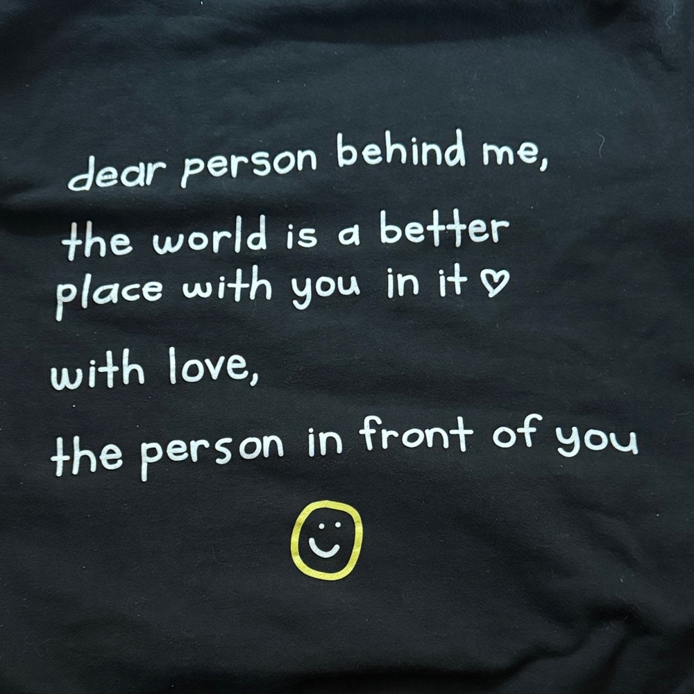 Happiness Project unisex Hoodie with rainbow embroidery
